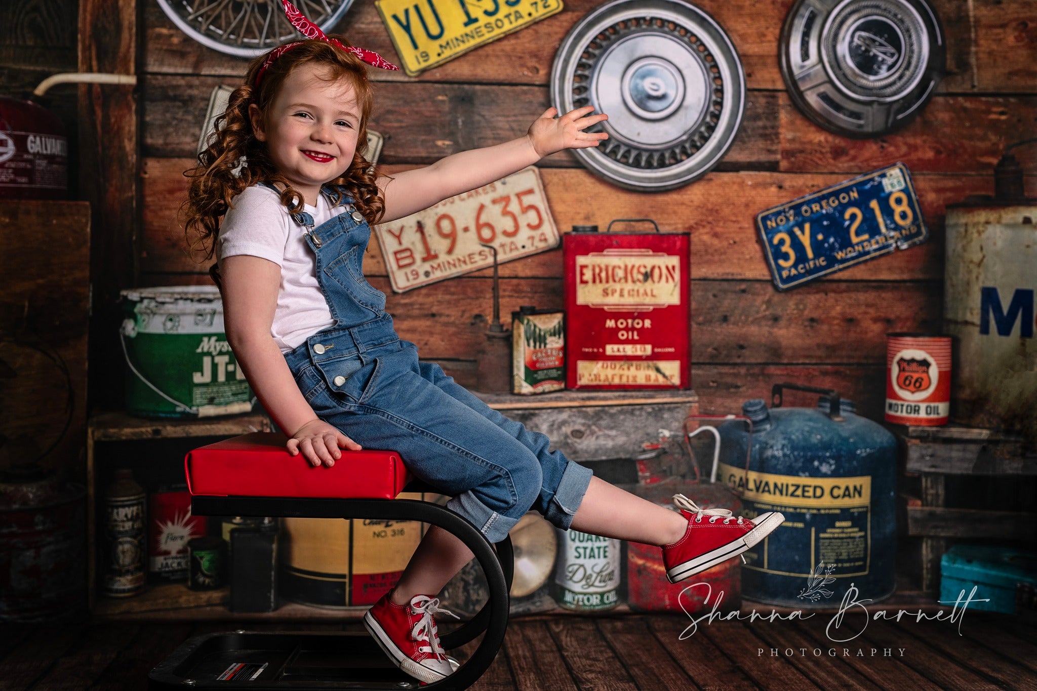 Kate Garage Boys/Father's Day Backdrop Designed by Arica Kirby - Kate Backdrop AU