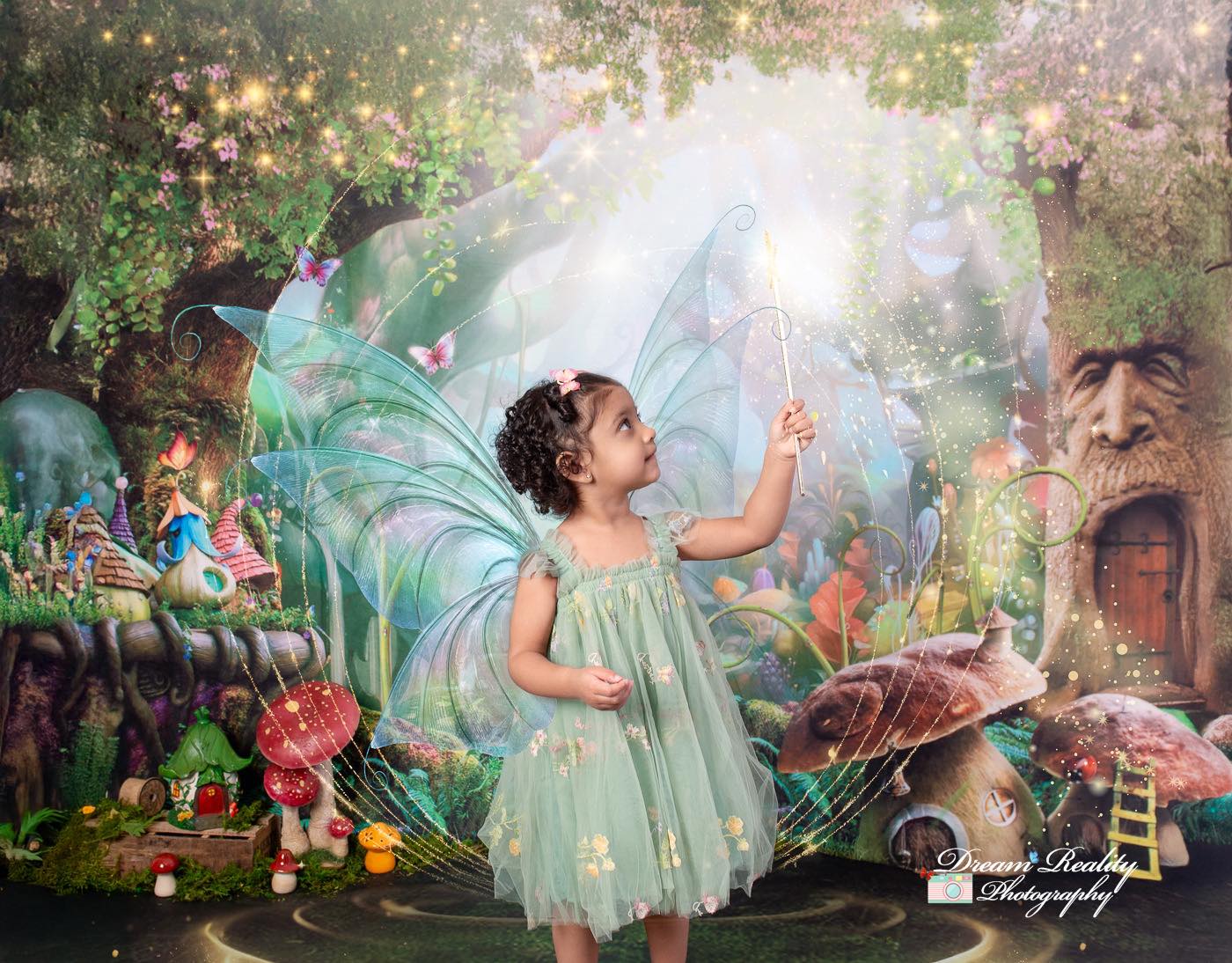 Kate Children Fairy Tale Wonderland Forest Mushrooms Backdrops - Kate Backdrop AU