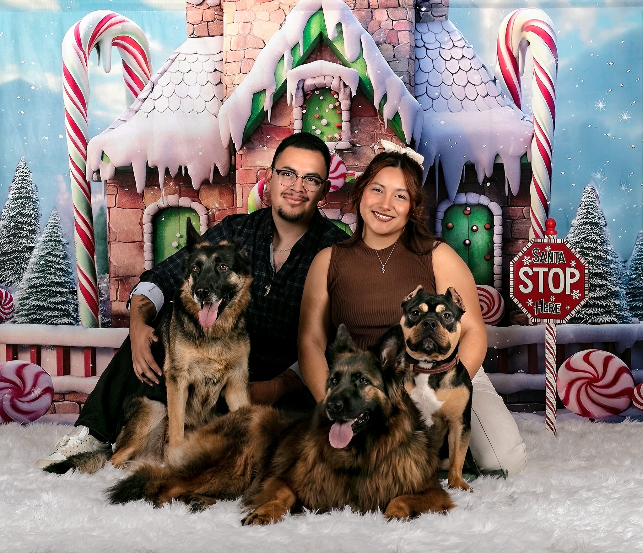 Kate Snow Candy Christmas House Backdrop Designed by Emetselch - Kate Backdrop AU