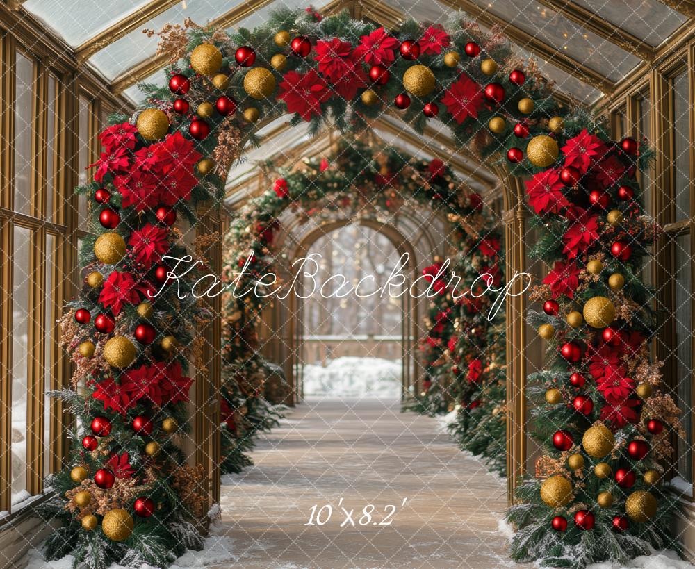 Kate Christmas Flower Arch Backdrop Designed by Mini MakeBelieve - Kate Backdrop AU