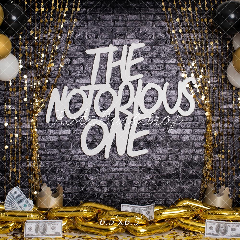 Kate Brick Wall Notorious ONE Backdrop Designed by Rose Abbas