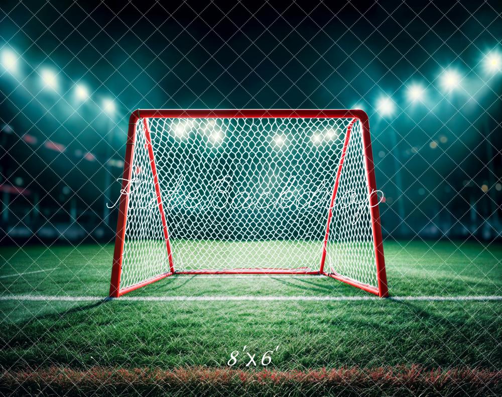 Kate Soccer Goal Net Grass Field Backdrop Designed by Emetselch
