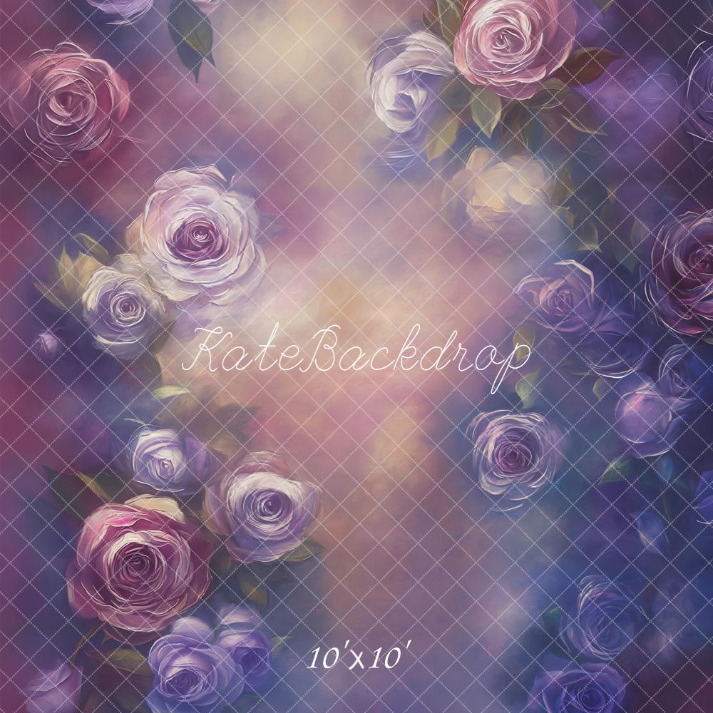 Kate Purple Rose Fine Art Backdrop Designed by Emetselch - Kate Backdrop AU