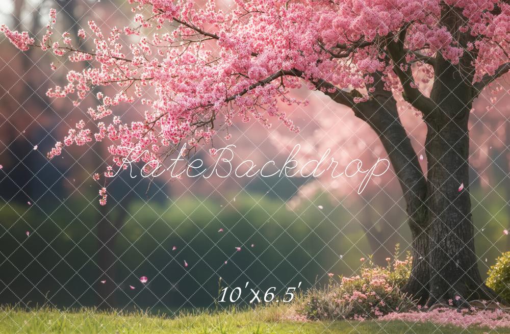 Kate Spring Pink Blossom Tree Backdrop Designed by Emetselch