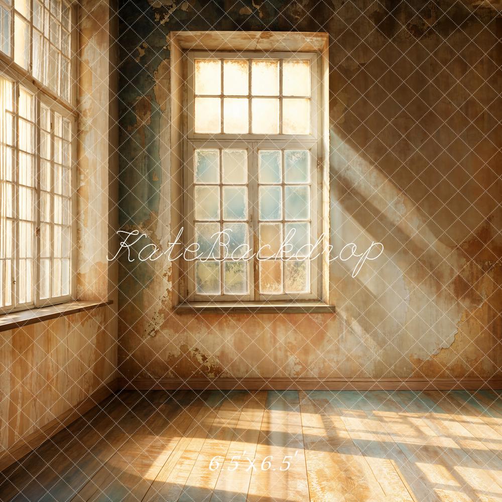 Kate Vintage Wall Window Sunlight Backdrop Designed by Emetselch