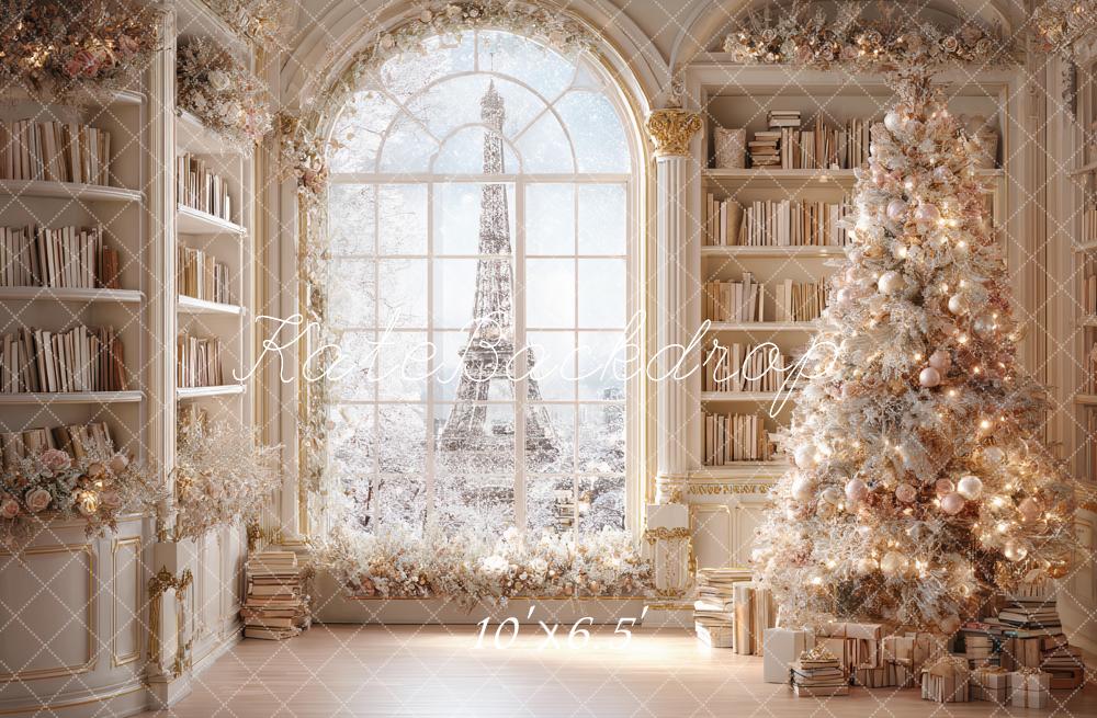 Kate Christmas Tree Bookshelf Backdrop Designed by Ashley Paul