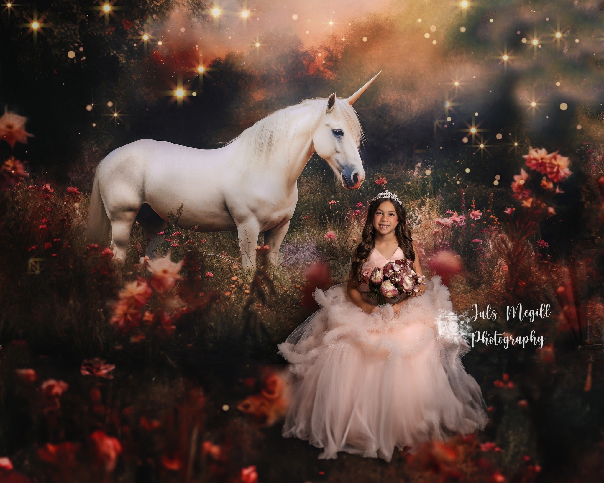 Kate Magic Unicorn Backdrop Designed by Patty Robert - Kate Backdrop AU