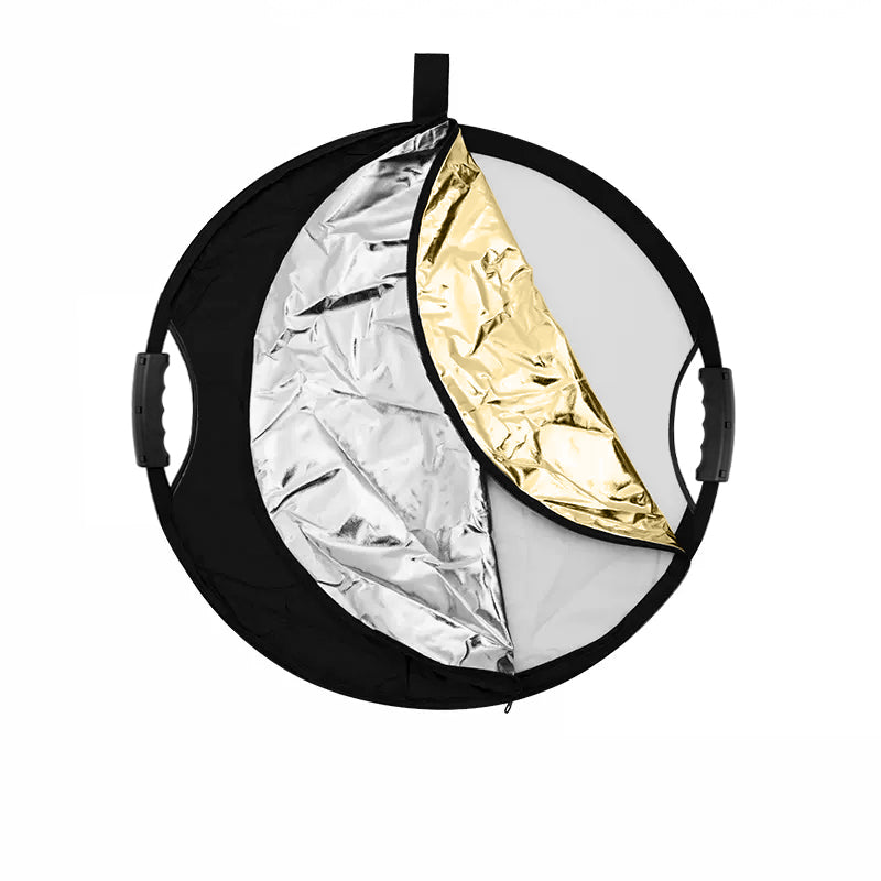 5-In-1 Light Reflector Round with Handles for Photography Disc - Kate Backdrop AU