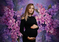 Kate Fine Art Purple Flower Backdrop Designed by GQ