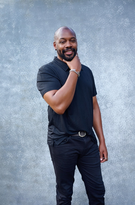 Kate Hand Painted Abstract Texture Cold Grey Backdrops