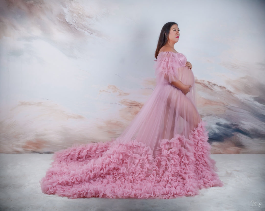 Kate Abstract Taupe Wall Backdrop Designed by Abbas Studio - Kate Backdrop AU