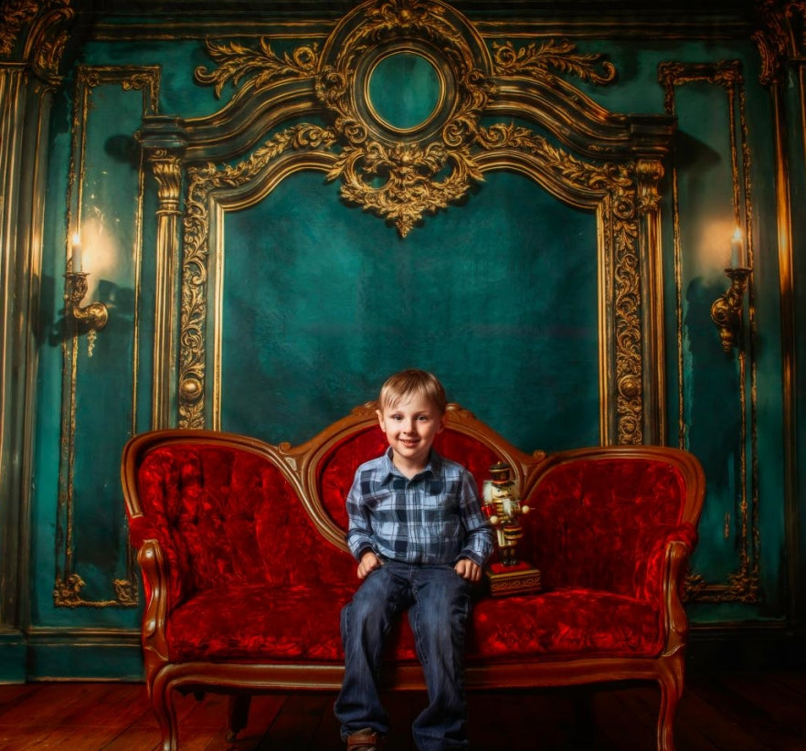 Kate Green Vintage Ornate Wall Backdrop Designed by Emetselch - Kate Backdrop AU