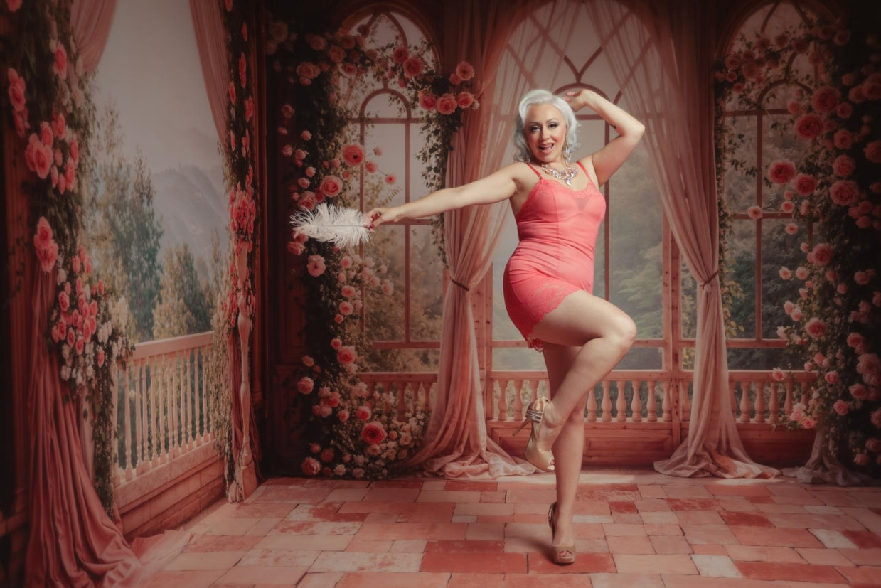 Kate Spring Flowers Curtain Balcony Room Set(8ftx8ft&10ftx8ft&8ftx10ft) - Kate Backdrop AU