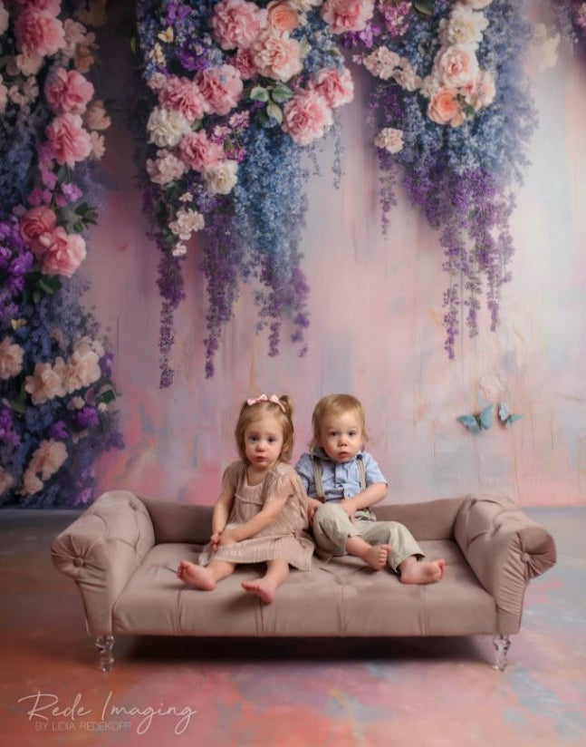 Kate Sweep Romantic Wisteria Bloom Backdrop Spring Designed by Patty Roberts - Kate Backdrop AU