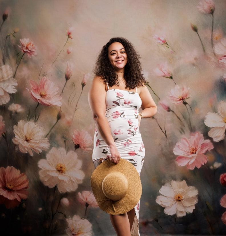 LONSALE Kate Spring Fine Art Floral Pastel Backdrop Designed by Emetselch - Kate Backdrop AU