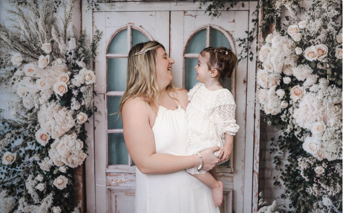 Kate Spring Wedding Floral Door Backdrop Designed by Emetselch - Kate Backdrop AU