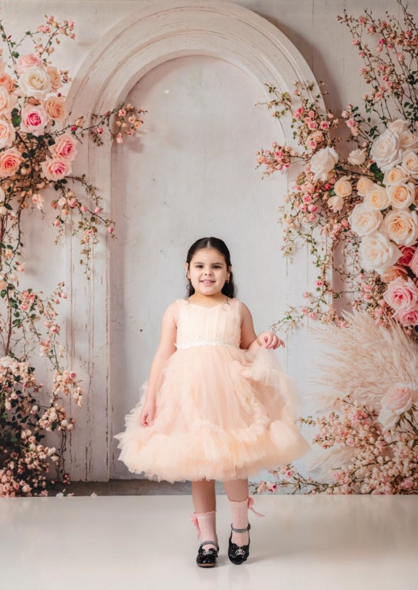 Kate Boho Spring Floral Arch Wedding Backdrop Designed by Emetselch - Kate Backdrop AU