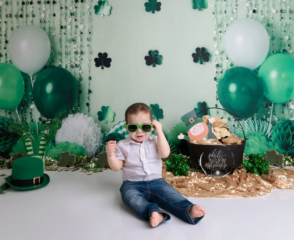 Kate St. Patrick's Day Shamrock Party Backdrop Designed by Mandy Ringe Photography - Kate Backdrop AU