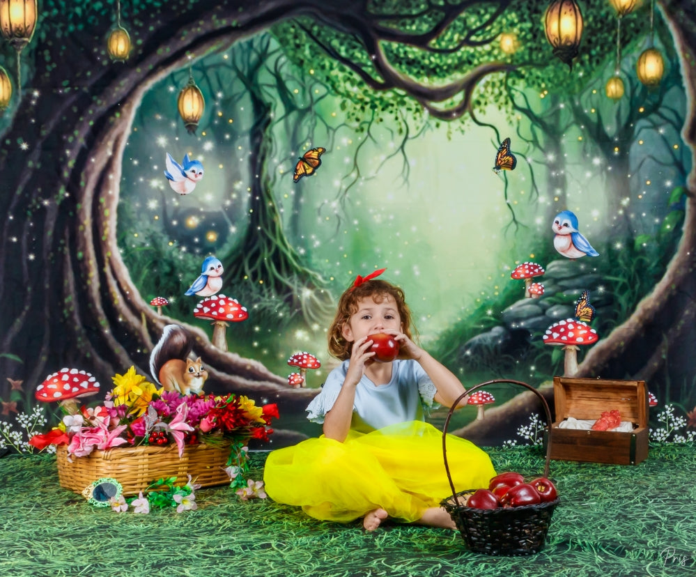 Kate Enchanted Woods with Creatures Backdrop Designed by Ashley Paul - Kate Backdrop AU