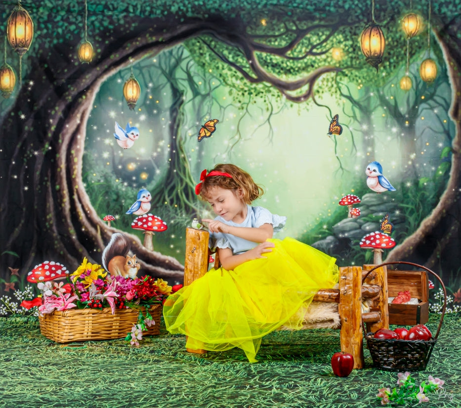 Kate Enchanted Woods with Creatures Backdrop Designed by Ashley Paul - Kate Backdrop AU