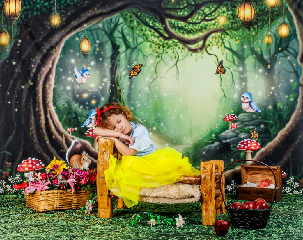 Kate Enchanted Woods with Creatures Backdrop Designed by Ashley Paul - Kate Backdrop AU