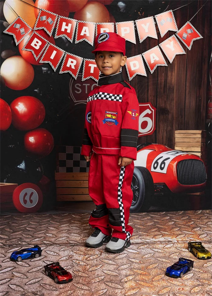 Kate Racing Happy Birthday Photo Kit - Kate Backdrop AU