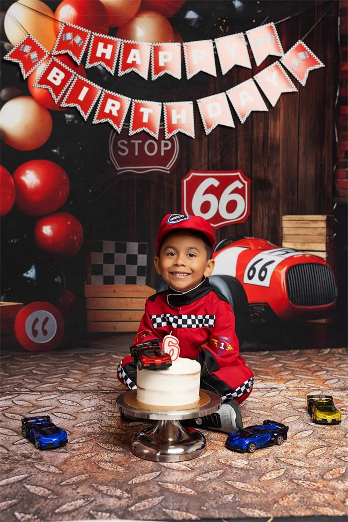 Kate Racing Happy Birthday Photo Kit - Kate Backdrop AU