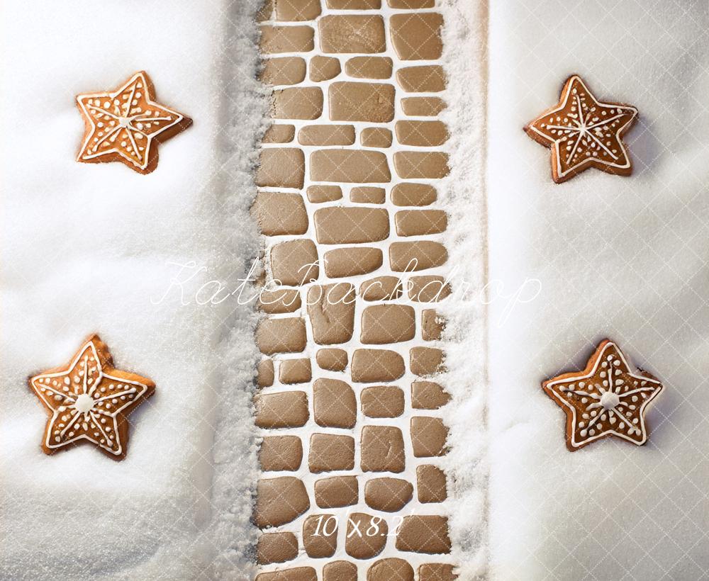 Kate Christmas Gingerbread Star Cookies Backdrop Designed by Mandy Ringe