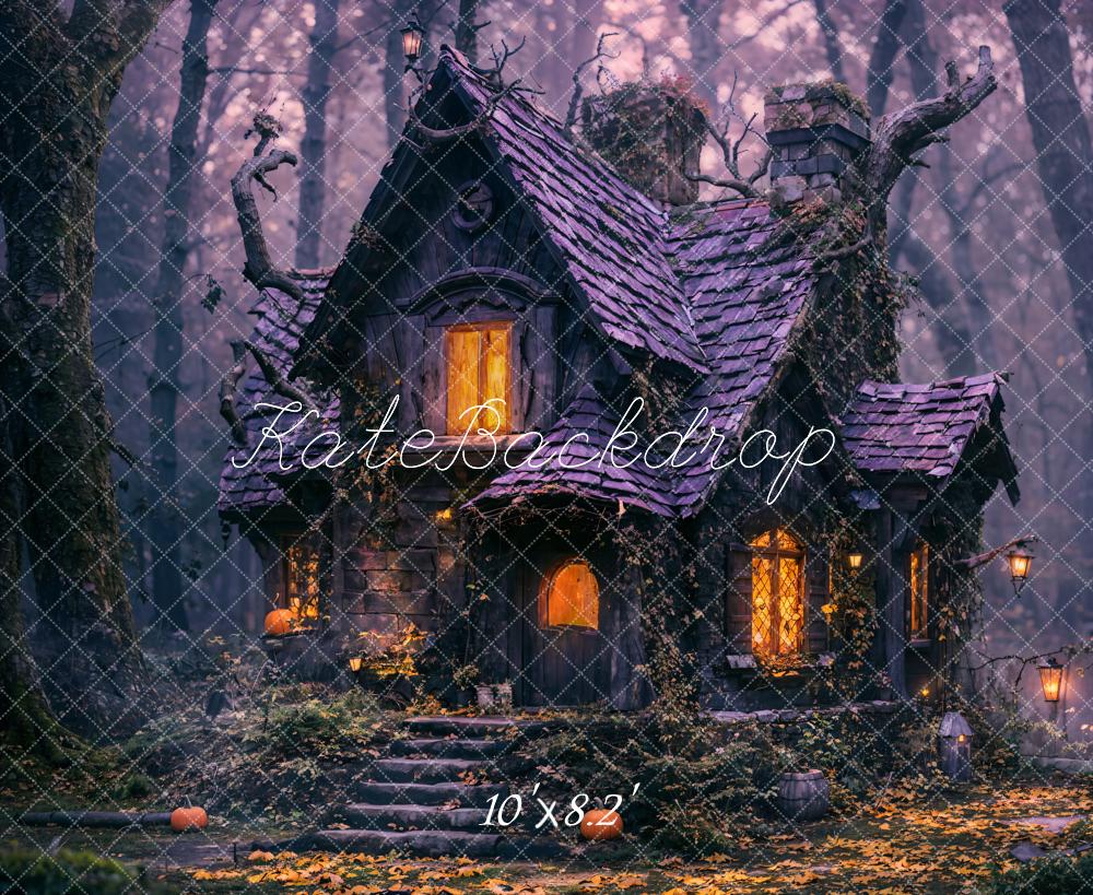 Kate Halloween Forest House Backdrop Designed by Emetselch - Kate Backdrop AU