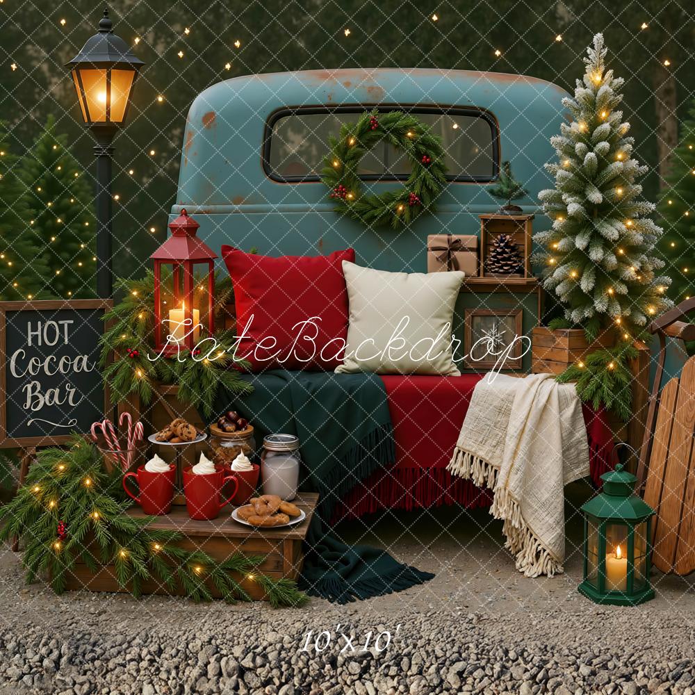 Kate Christmas Hot Cocoa Bar Backdrop Designed by Mini MakeBelieve