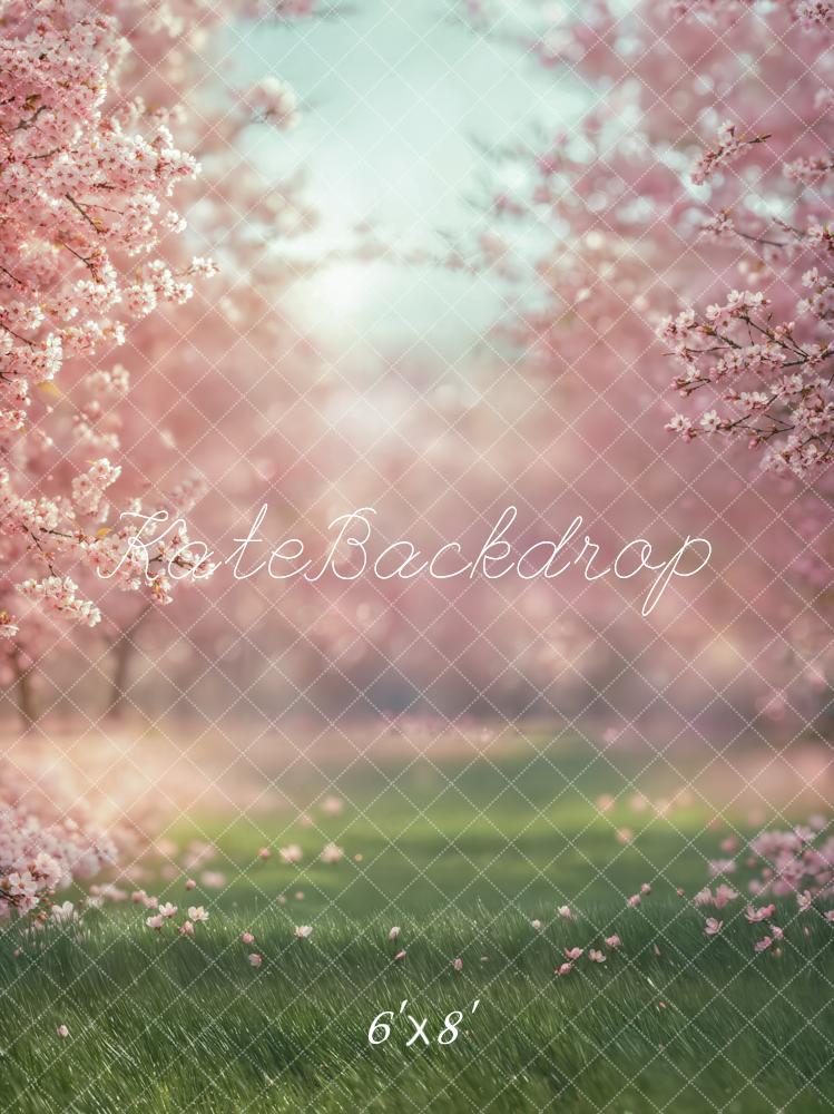 Kate Spring Cherry Blossom Meadow Backdrop Designed by Emetselch