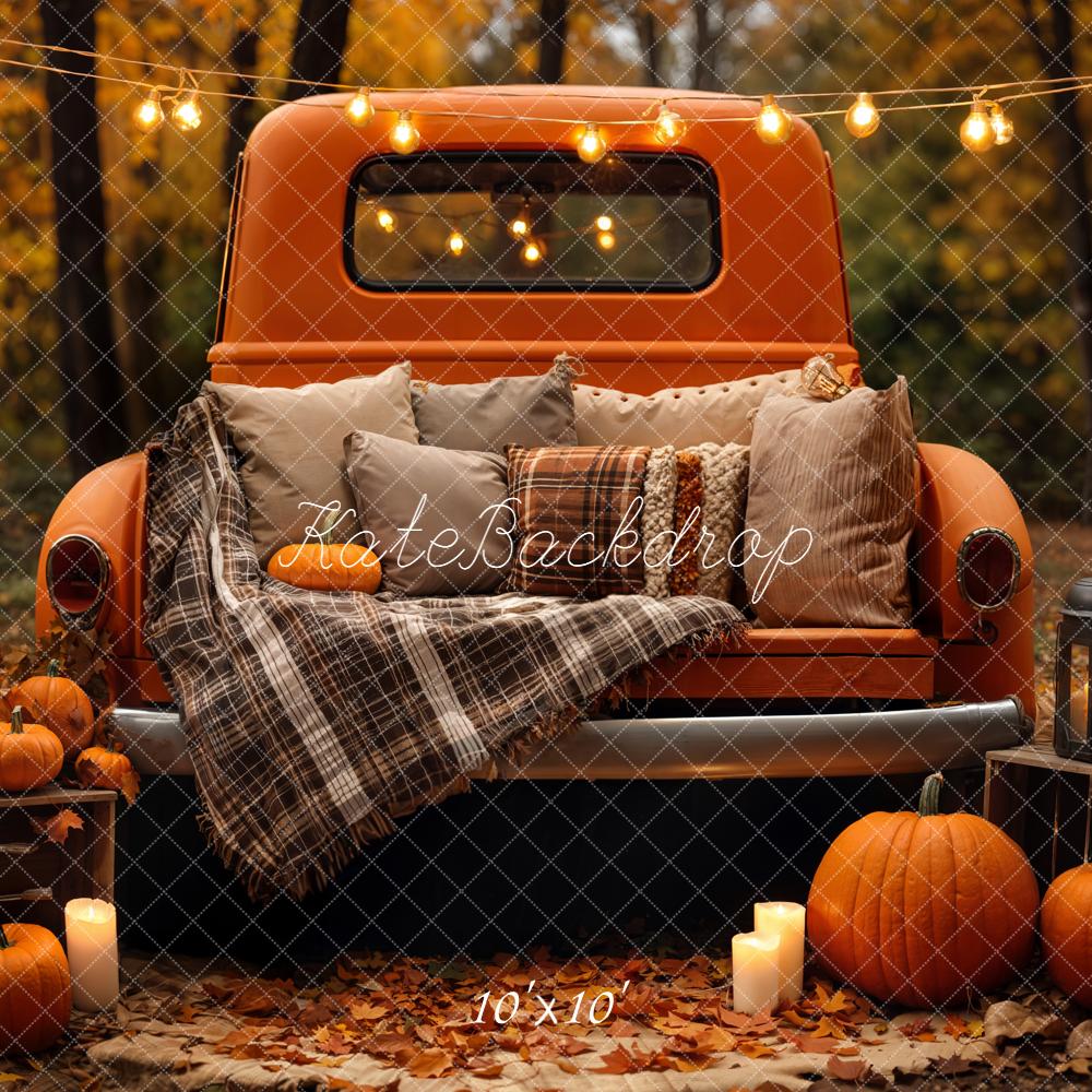 Kate Fall Truck Pumpkins Backdrop Designed by Emetselch - Kate Backdrop AU