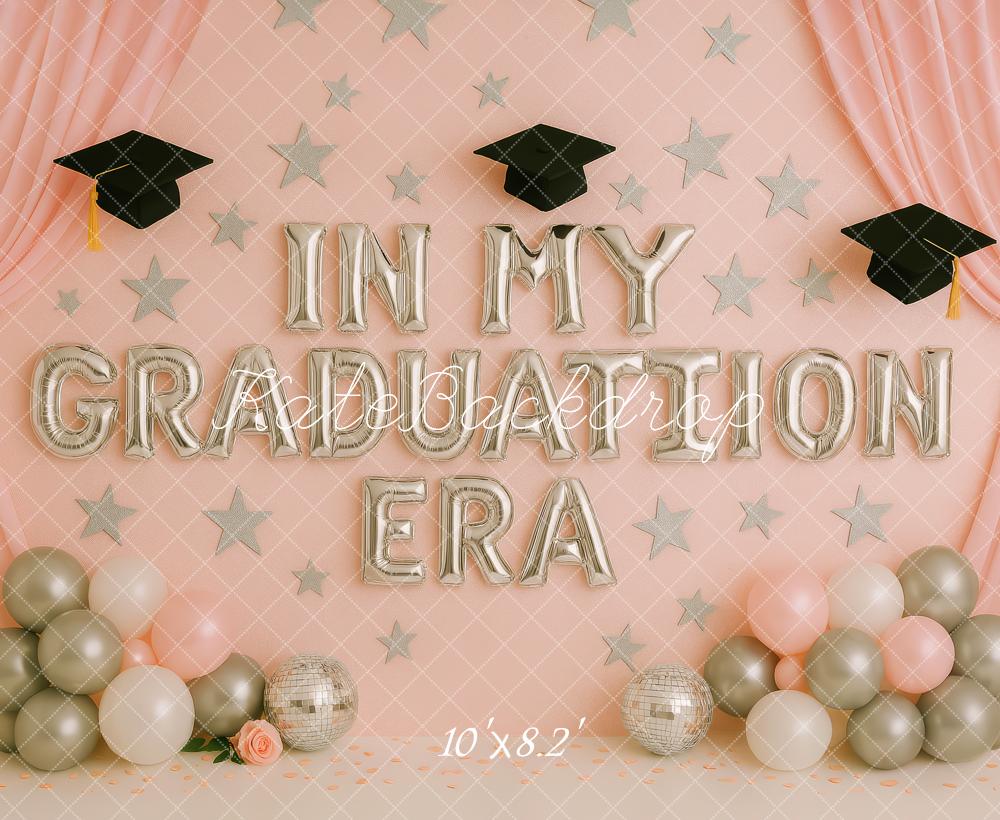 Kate Graduation Hats Balloons Stars Backdrop Designed by Patty Roberts