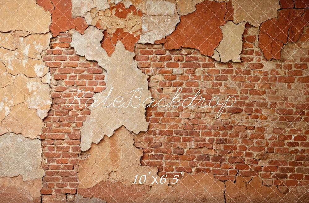 Kate Vintage Wall Exposed Brick Backdrop Designed by Mini MakeBelieve