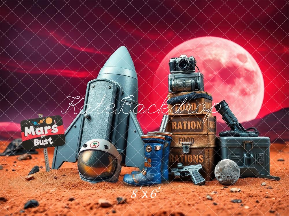 Kate Mars Rocket Helmet Supplies Backdrop Designed by Laura Bybee - Kate Backdrop AU