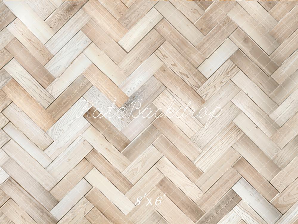 Kate Herringbone Wood Pattern Backdrop Designed by Kate Image - Kate Backdrop AU