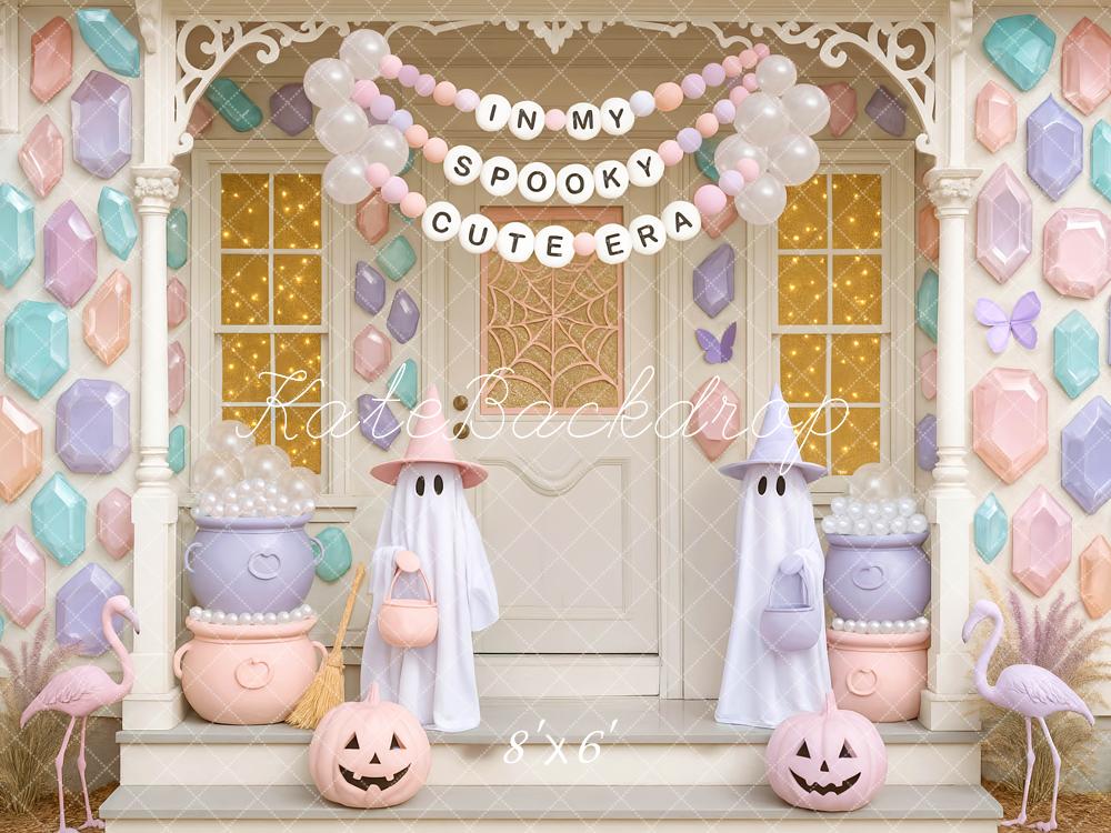 Kate Halloween Pastel Ghosts Backdrop Designed by Mini MakeBelieve - Kate Backdrop AU
