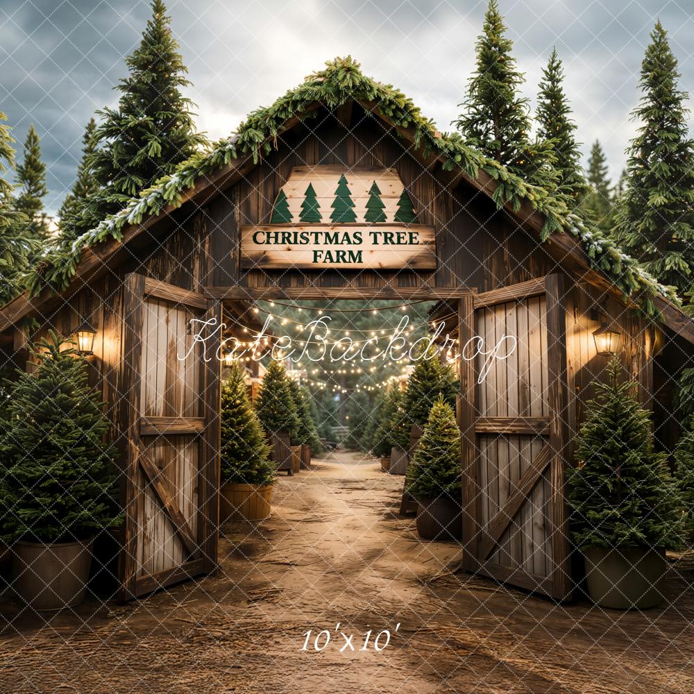 Kate Christmas Tree Farm Backdrop Designed by Chain