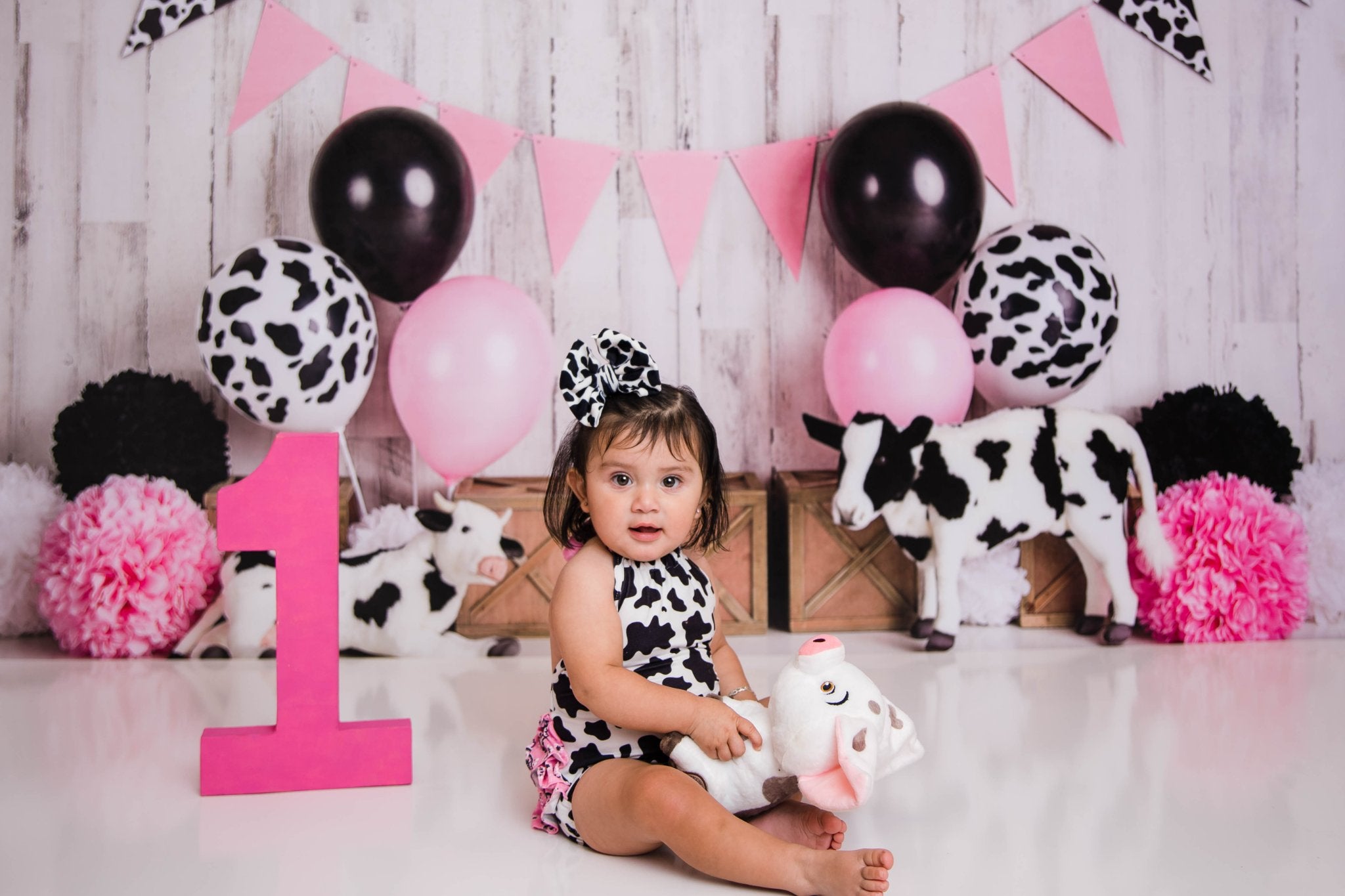Kate Cow Girly Birthday Children Backdrop Designed By Mandy Ringe Photography - Kate Backdrop AU