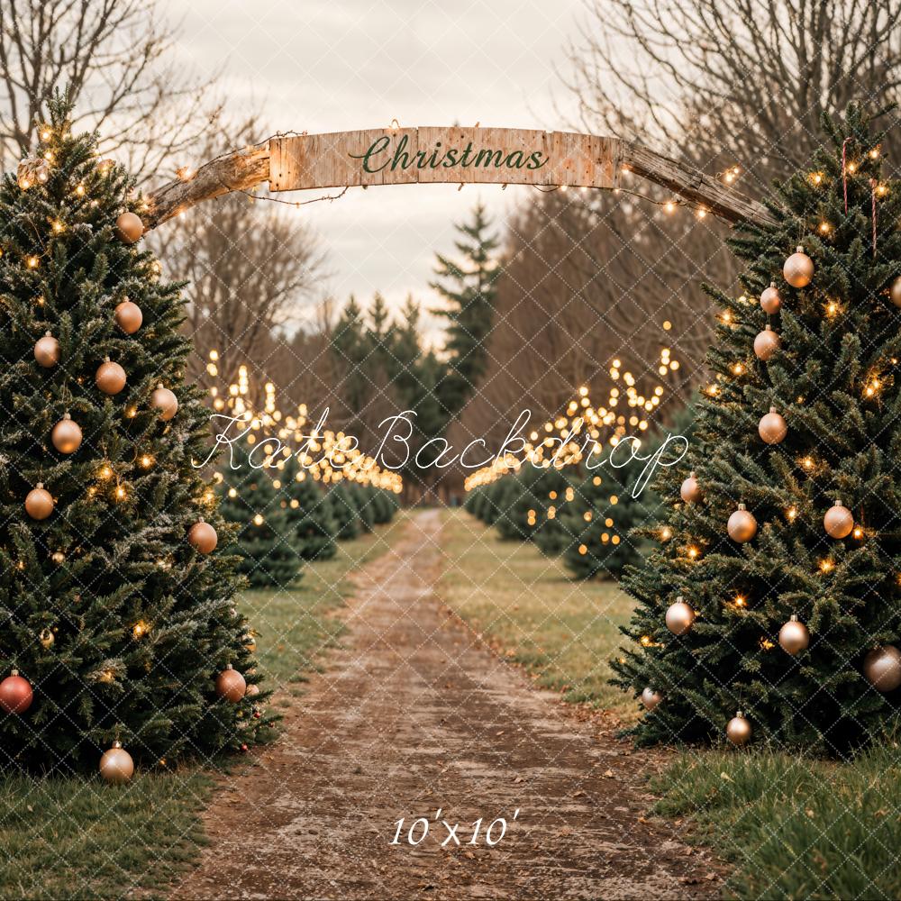 Kate Christmas Tree Farm Backdrop Designed by Emetselch - Kate Backdrop AU