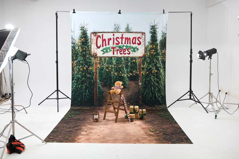 Kate Winter Wild Christmas Tree Gifts Farm Photo Kit - Kate Backdrop AU