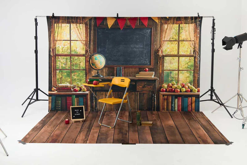 Kate Back to School Chalkboard Globe Photo Kit - Kate Backdrop AU