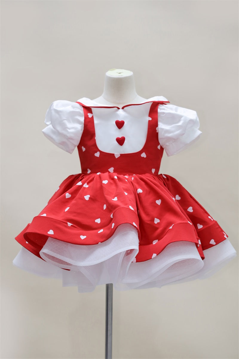 Kate Spring/Summer Heart Collar Kids Dress for Photography - Kate Backdrop AU
