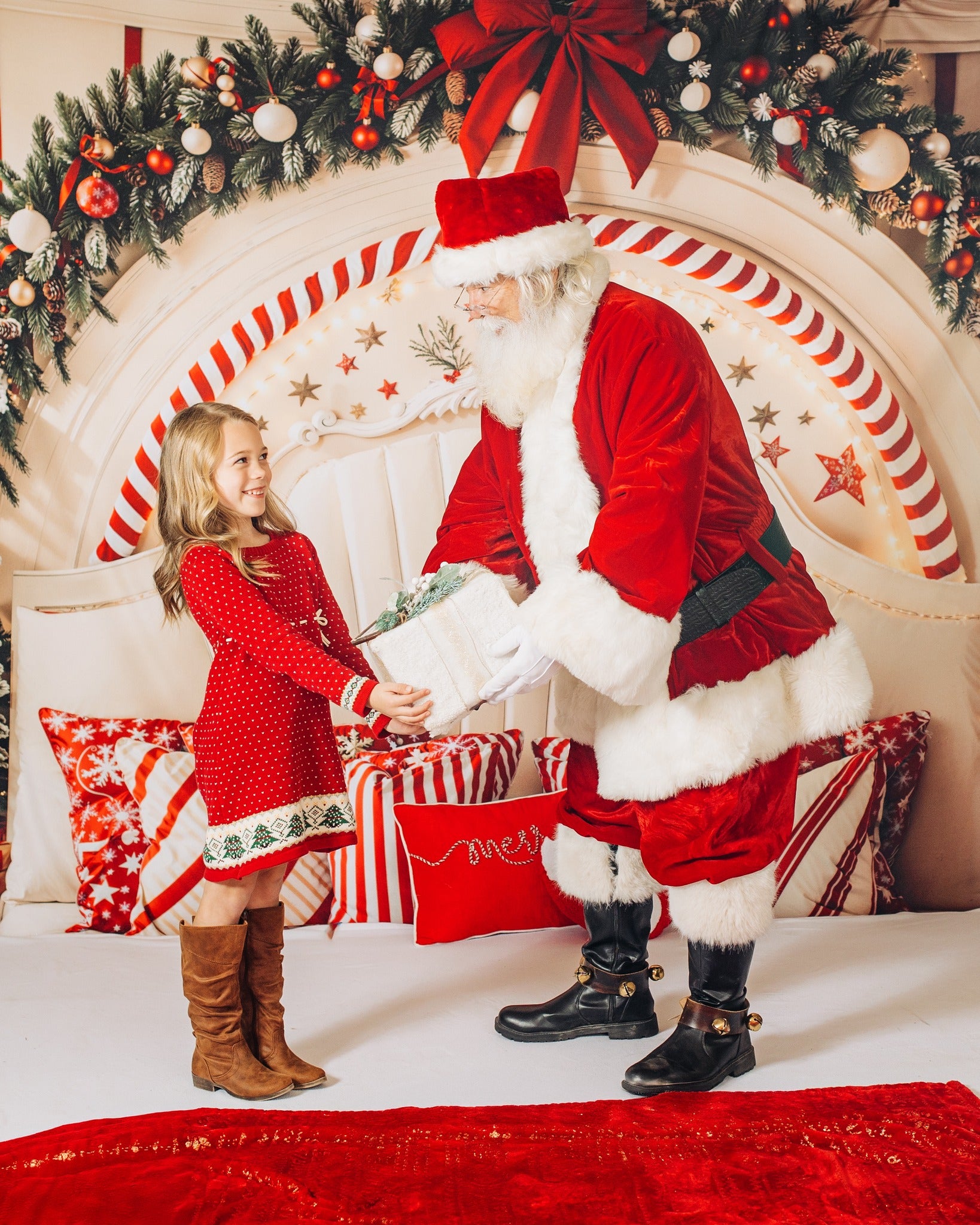 Kate Fleece Christmas Headboard Backdrop Designed by Emetselch - Kate Backdrop AU