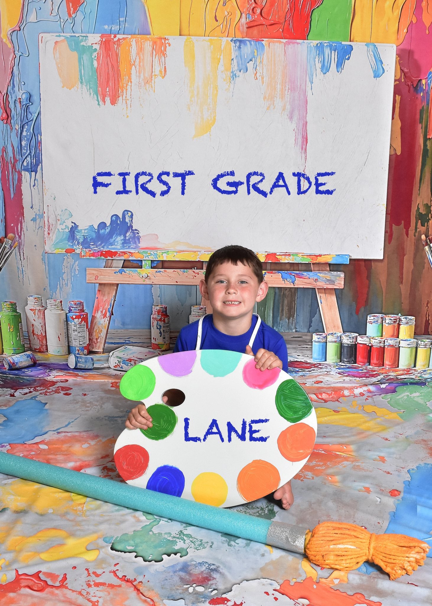 Kate Fine Art Oil Painting Backdrop+Color Abstract Floor Backdrop