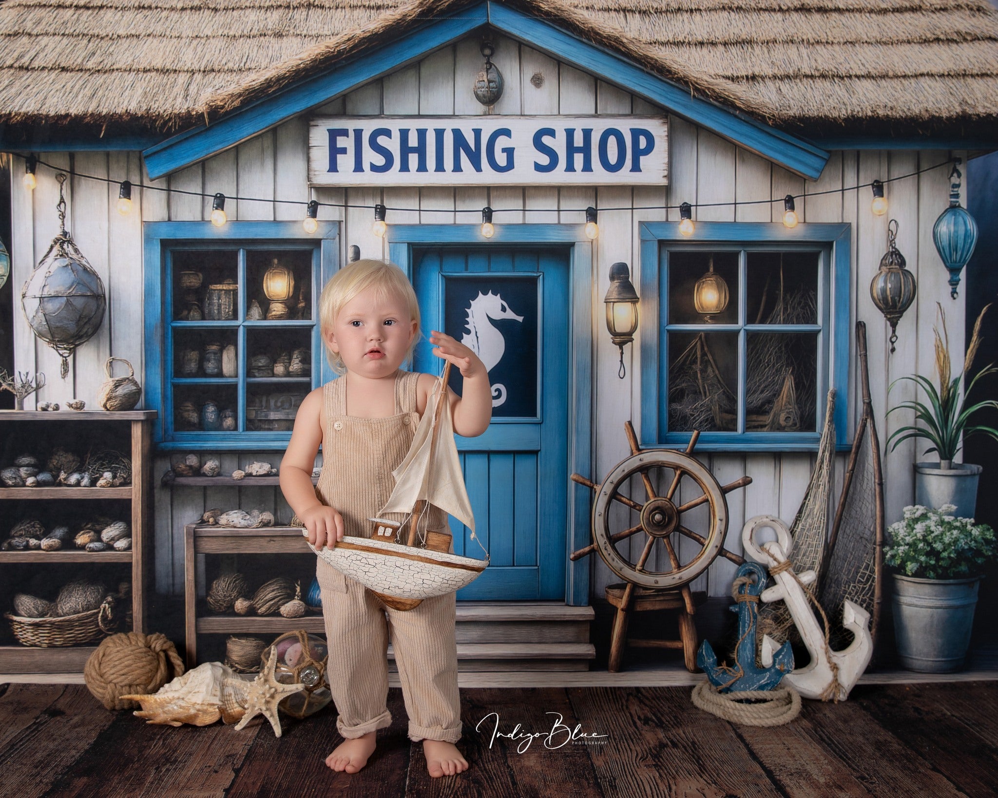 Kate Fishing Shop Backdrop Designed by Ashley Paul