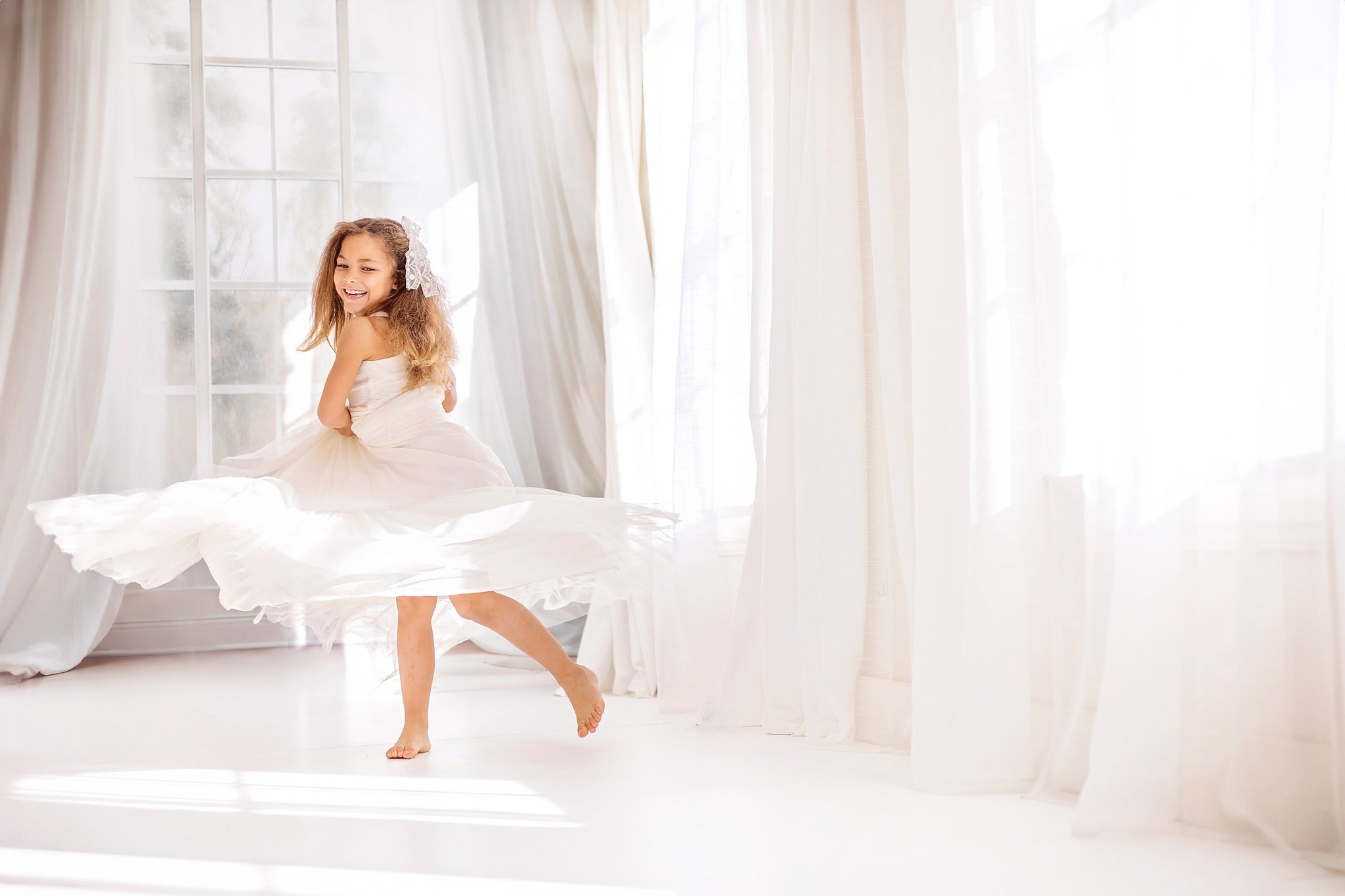 Kate Spring White Curtains Windows Backdrop Designed by Chain Photography - Kate Backdrop AU