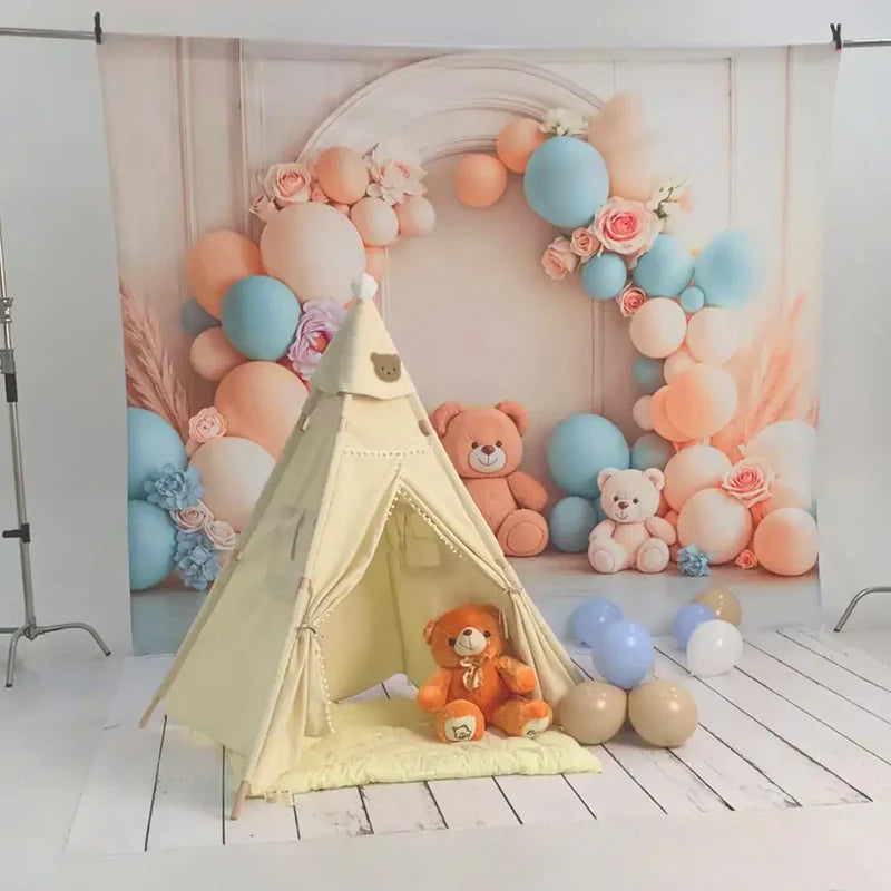 Kate Tent Bear Photo Kit - Kate Backdrop AU