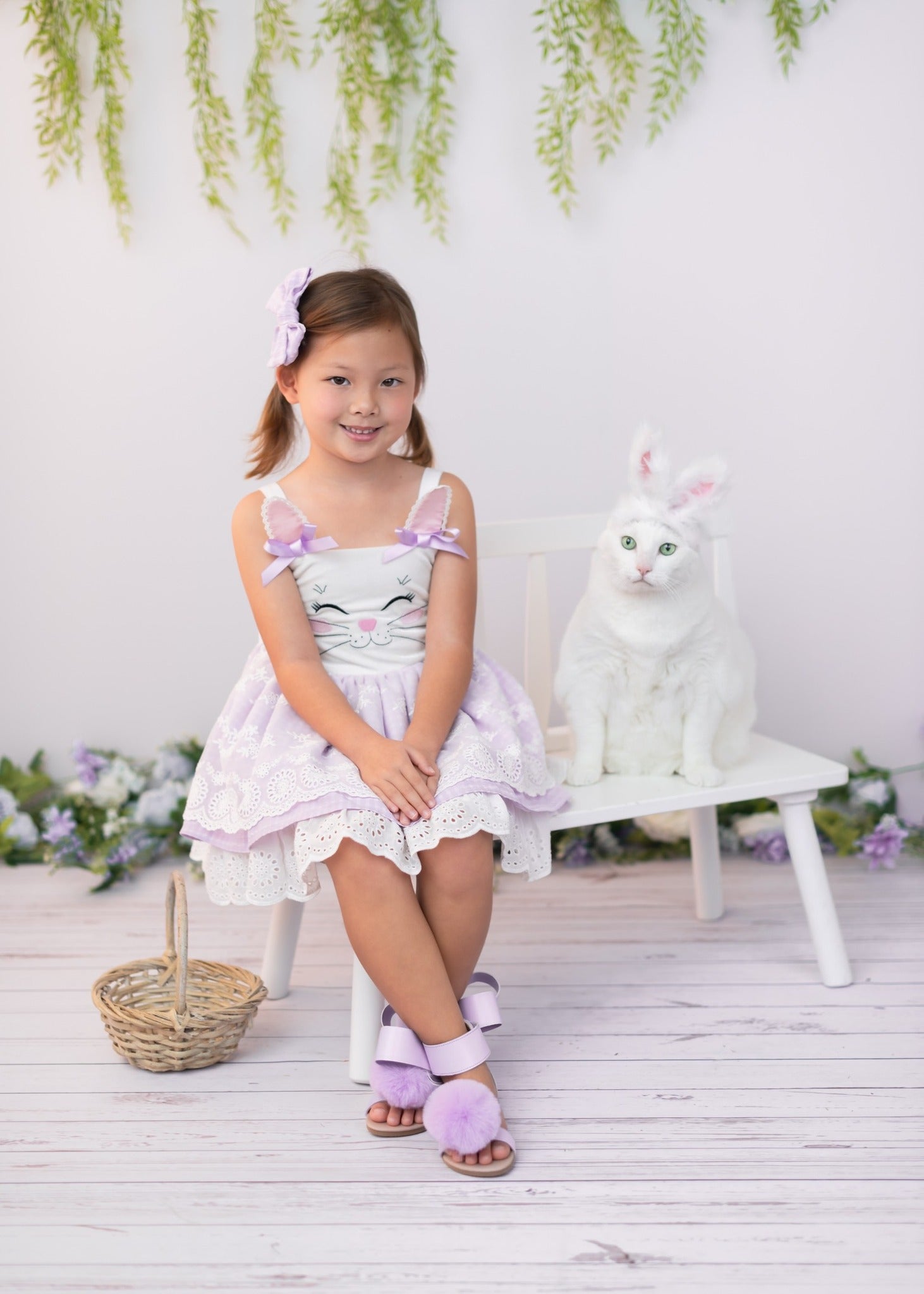 Kate vintage white wood rubber floor mat - Kate Backdrop AU