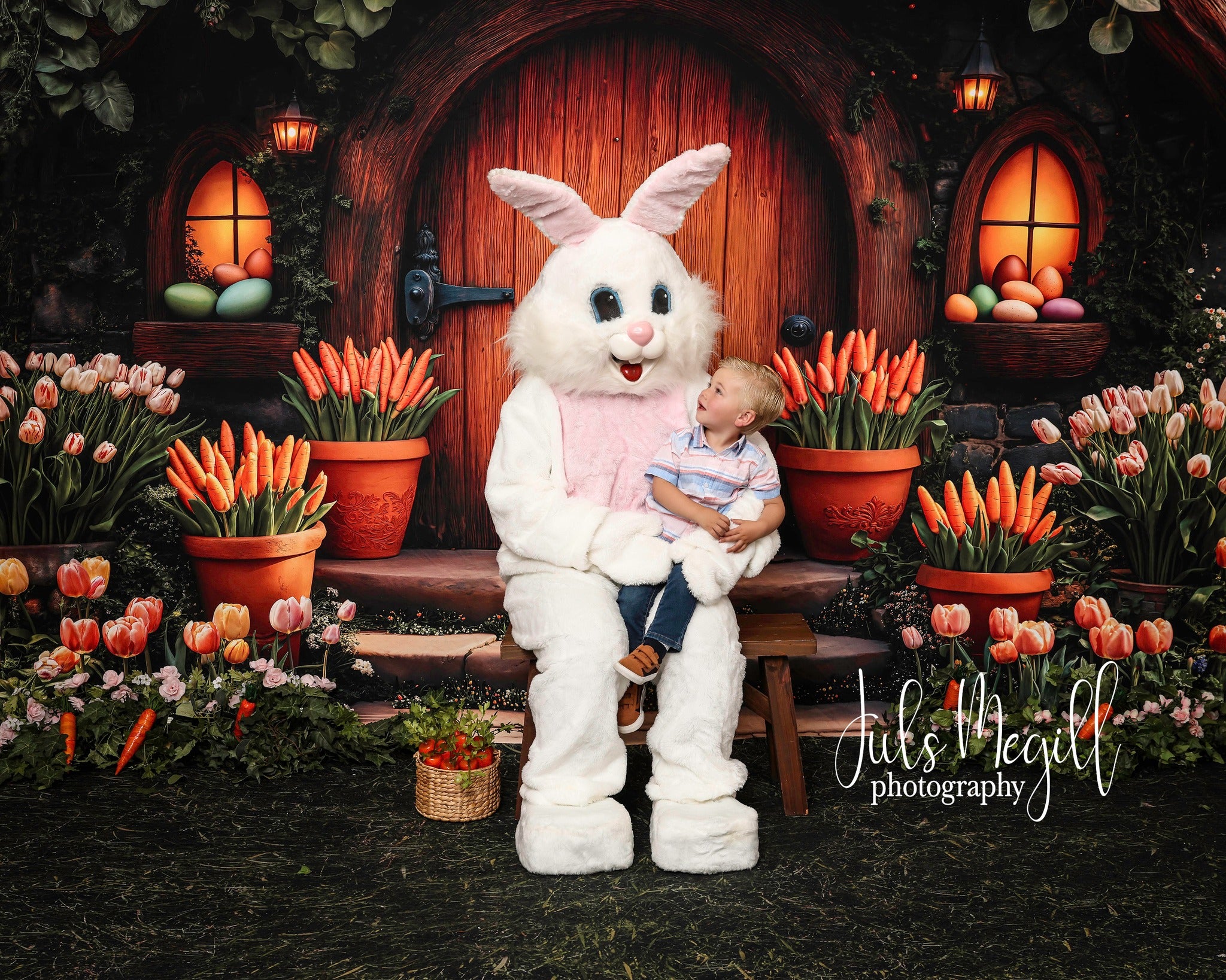 Kate Easter Carrot House Backdrop Designed by Emetselch - Kate Backdrop AU